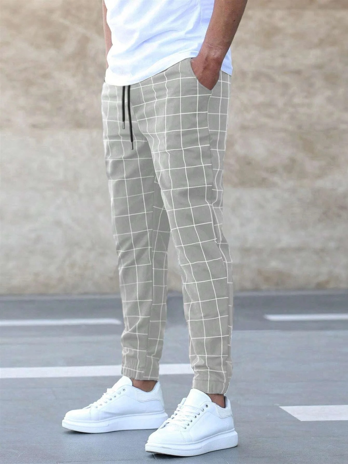 CheckEase Checked Pants