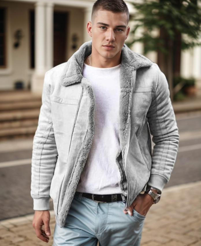 Avarati Men’s Shearling Lined Winter Jacket