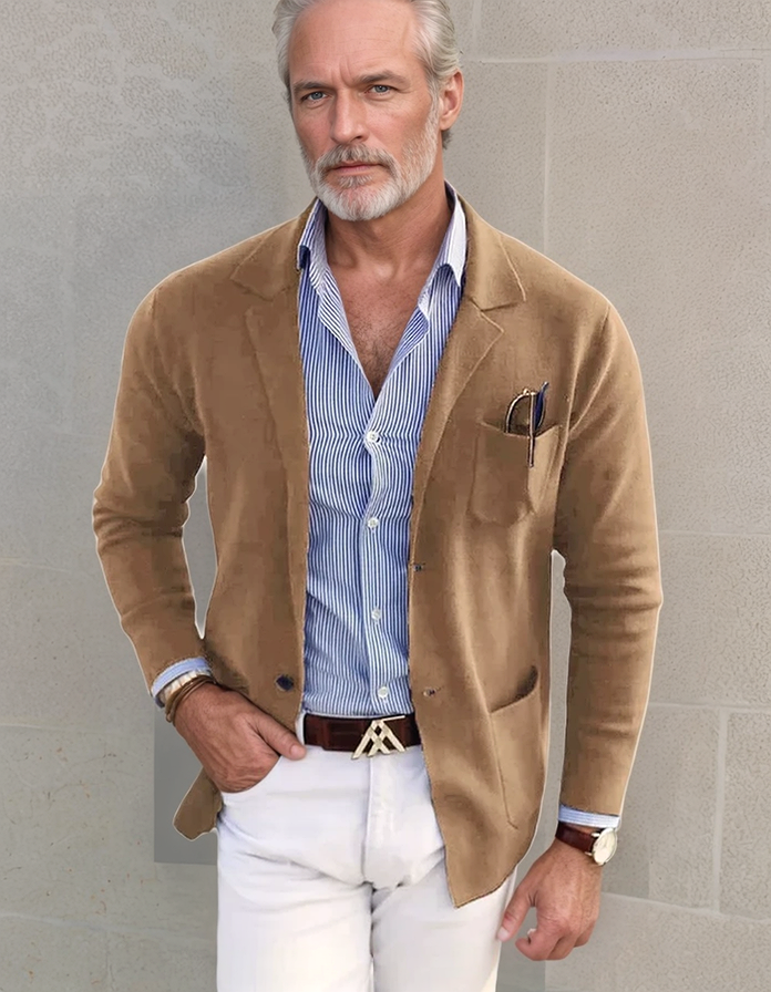 Avarati Men’s Classic Blazer – Lightweight Tailored Fit Jacket for Business Casual & Events