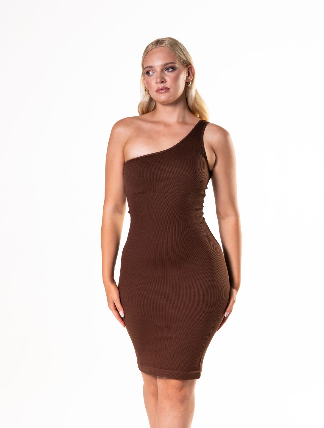 One Shoulder Shapewear Mini Dress